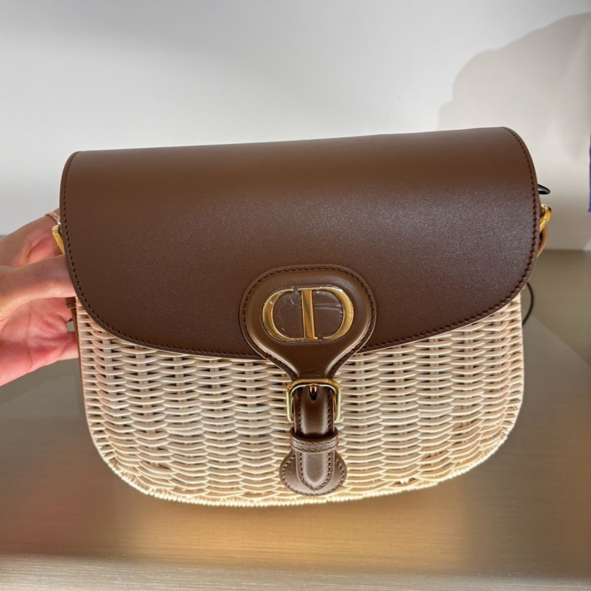 DIOR BOBBY MEDIUM BAG AND 30 MONTAIGNE WEDGE SLIDE SET