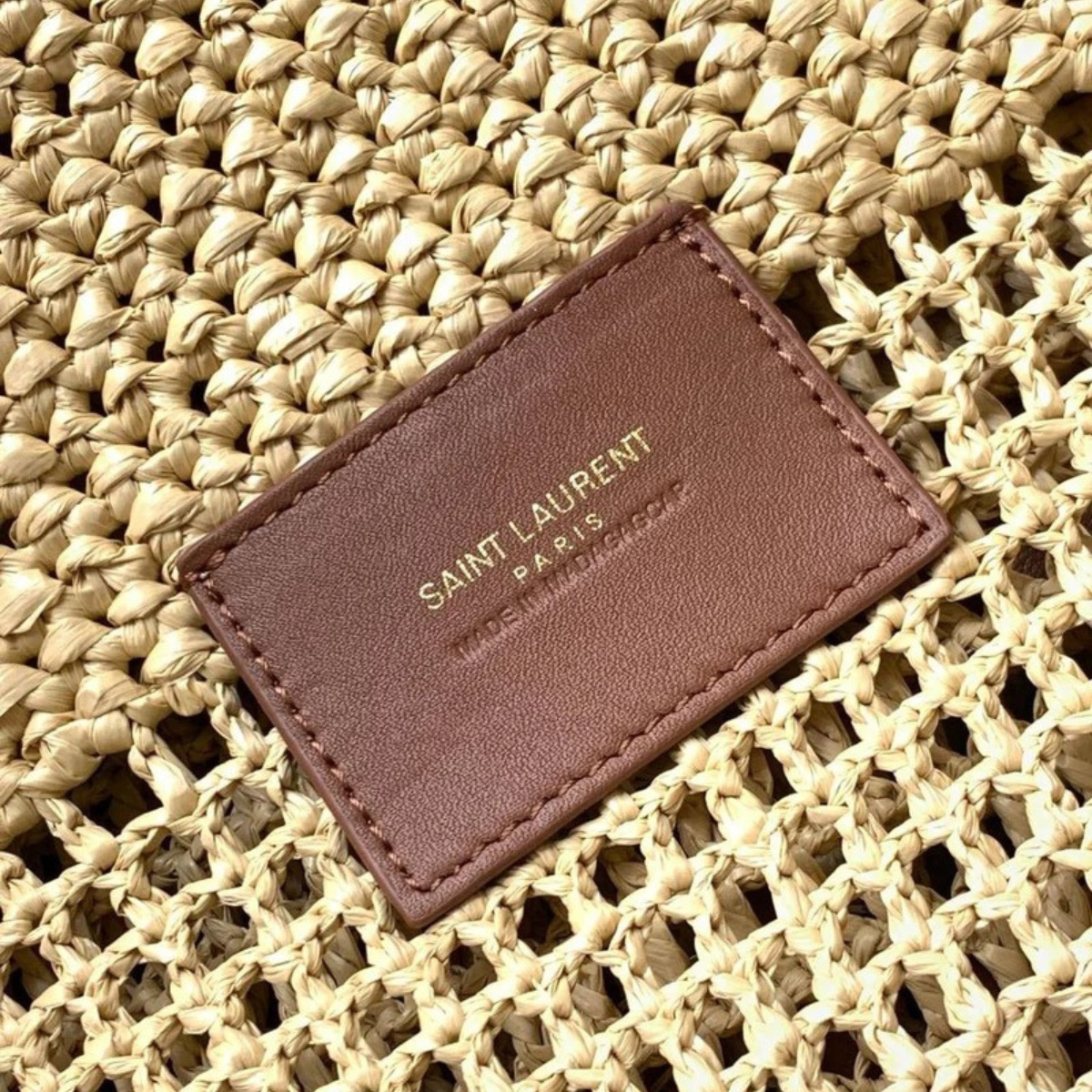 YVES SAINT LAURENT ICARE BAG IN RAFFIA